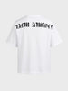 Men's White Boxy Fit Printed Street Wear Shirt