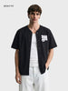 Men's Black Boxy Fit Printed Street Wear Shirt