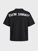 Men's Black Boxy Fit Printed Street Wear Shirt