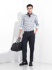 Men's White Slim Fit Printed Party Wear Shirt