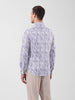 Men's White Slim Fit Printed Party Wear Shirt