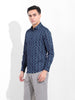 Men's Blue Slim Fit Party Wear Shirt