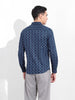 Men's Blue Slim Fit Party Wear Shirt