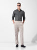 Men's Brown Slim Fit Printed Party Wear Shirt