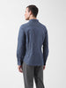 Men's Blue Slim Fit Printed Party Wear Shirt