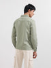 Men's Green Regular Fit Textured Casual Shirt