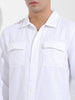 Men's White Regular Fit Casual Shirt