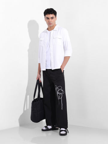 Men's White Regular Fit Casual Shirt