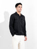 Men's Black Regular Fit Casual Shirt