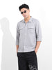 Men's Grey Regular Fit Casual Shirt