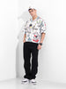 Men's White Boxy Fit Character Looney Tunes Shirt