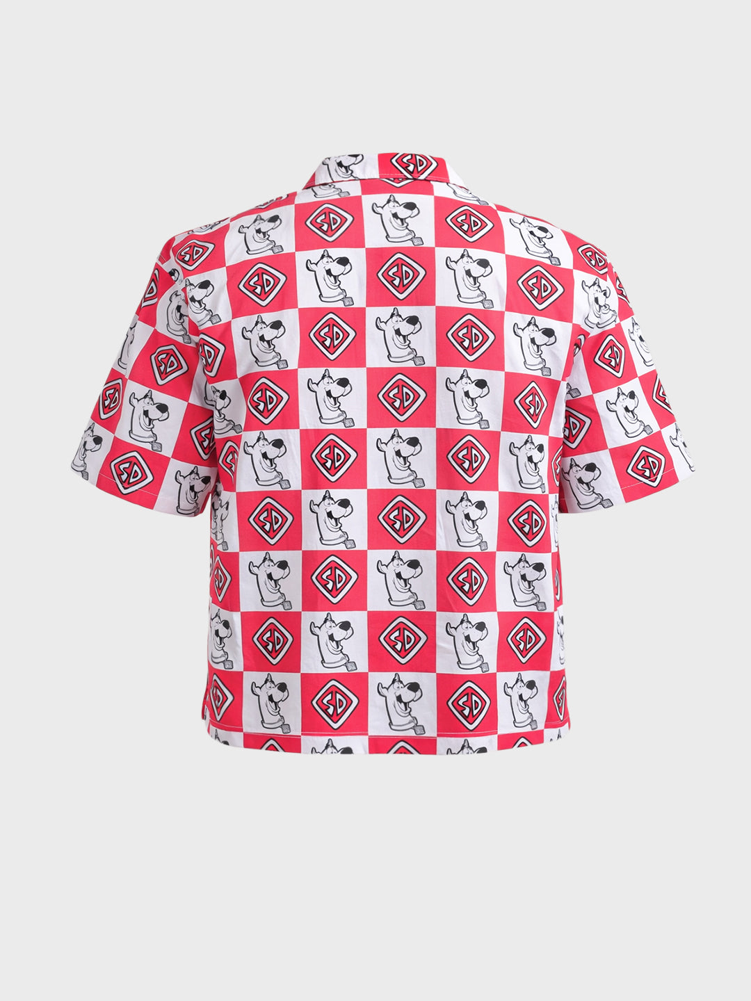 Men's Red Boxy Fit  Scooby Doo Character Shirt