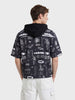Men's Black Boxy Fit  Batman Character Shirt