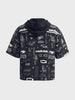 Men's Black Boxy Fit  Batman Character Shirt