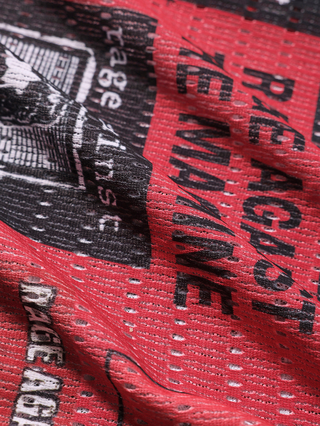 Men's Red Relaxed Fit Printed Resort Shirt