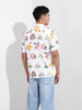 Men's White Relaxed Fit Resort Wear Shirt