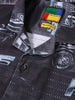 Men's Black Relaxed Fit Printed Resort Shirt
