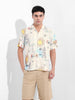 Men's White Relaxed Fit Resort Wear Shirt