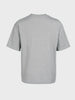 Men's Grey Boxy Fit Textured Casual T-Shirt
