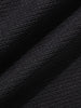 Men's Black Boxy Fit Textured Casual T-Shirt