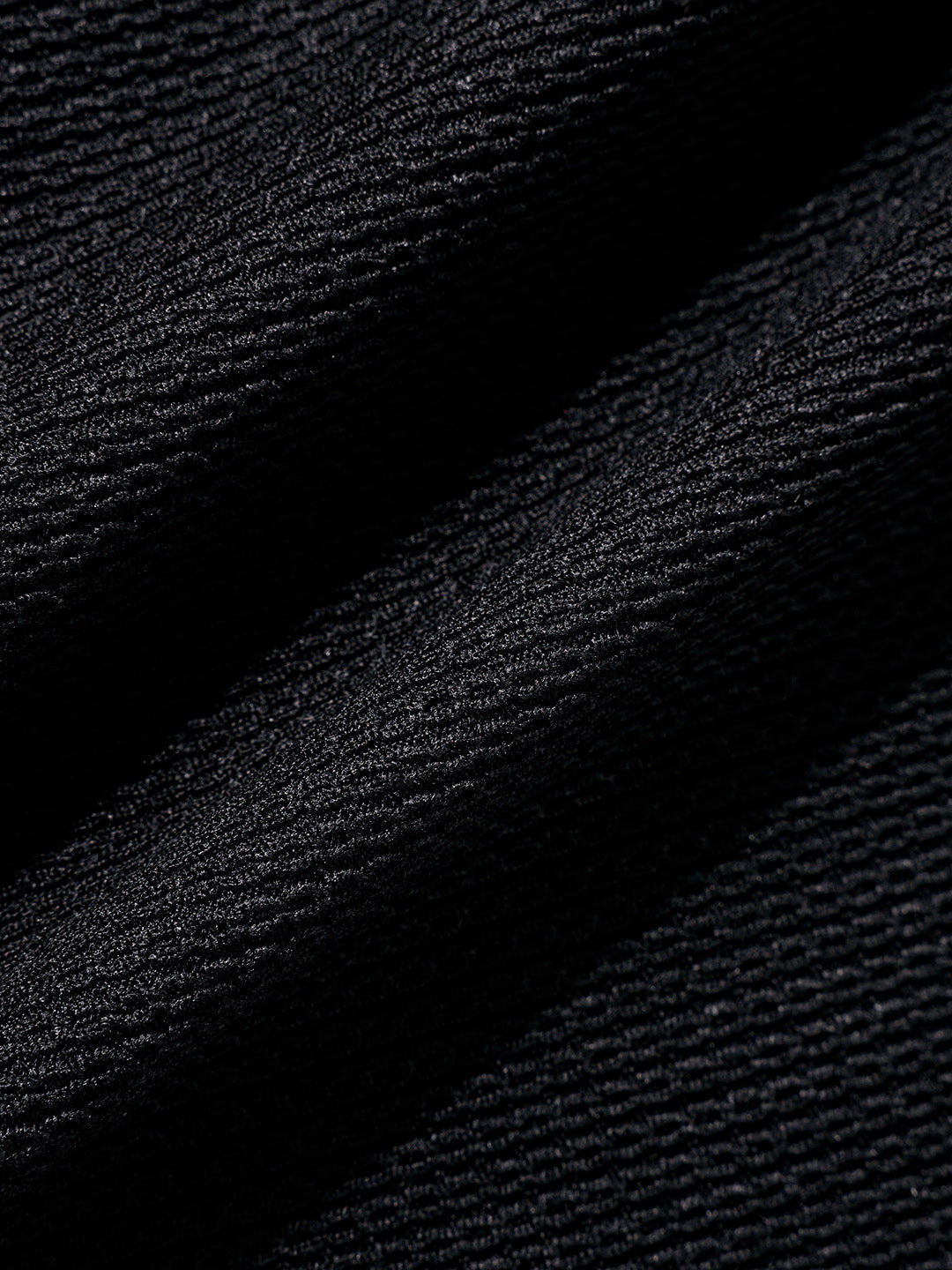 Men's Black Boxy Fit Textured Casual T-Shirt