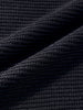 Men's Black Boxy Fit Textured Casual T-Shirt