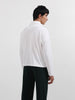 Men's White Boxy Fit Textured Casual T-Shirt