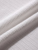 Men's White Boxy Fit Textured Casual T-Shirt