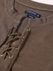 Men's Brown Regular Fit Textured Casual T-Shirt