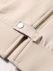 Men's Beige Oversized Fit Solid Warner Bros Jacket