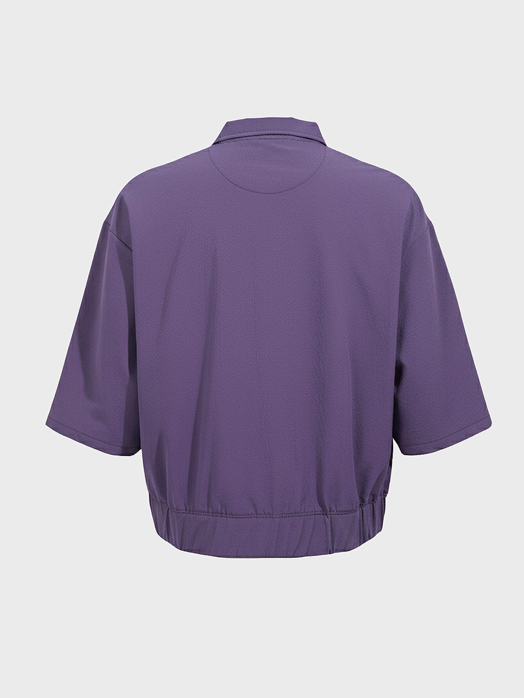 Men's Purple Oversized Fit Solid Warner Bros Jacket