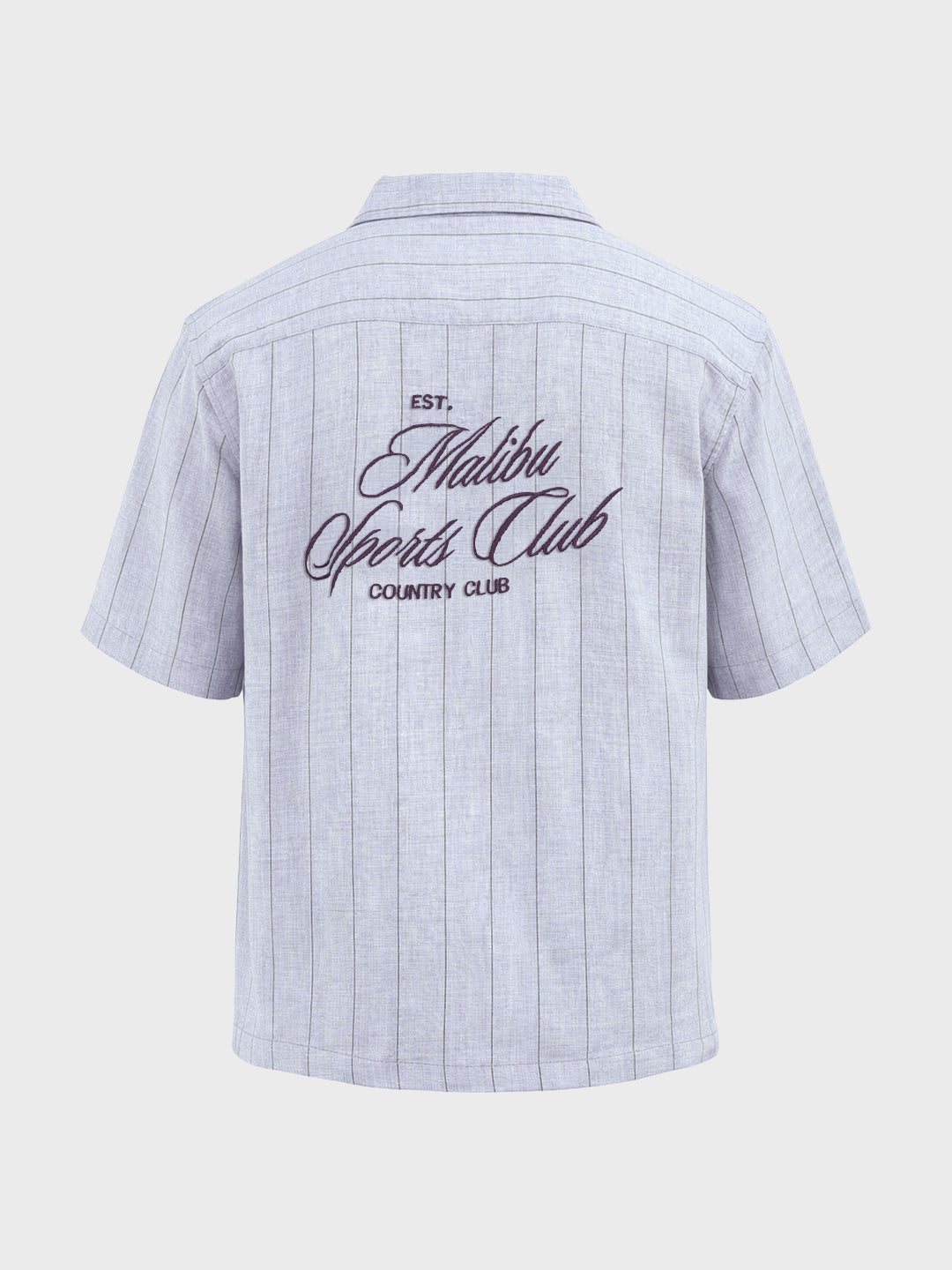 Men's Blue Boxy Fit Embroided  Casual Shirt