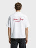 Men's White Boxy Fit Embroided  Casual Shirt