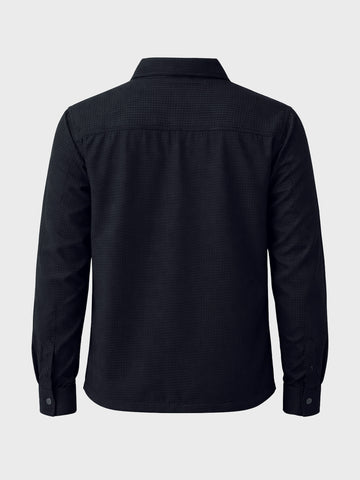 Men's Black Regular Fit Casual Shirt