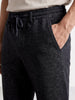 Men's Black Regular Fit Solid Casual Jeans