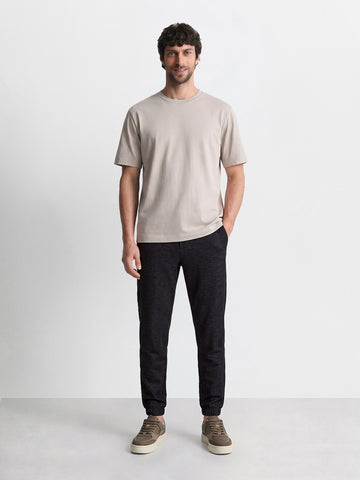 Men's Black Regular Fit Solid Casual Jeans