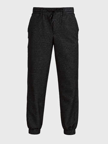 Men's Black Regular Fit Solid Casual Jeans