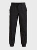 Men's Black Regular Fit Solid Casual Jeans