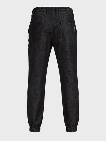 Men's Black Regular Fit Solid Casual Jeans