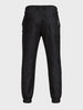Men's Black Regular Fit Solid Casual Jeans
