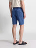 Men's Blue Relaxed Fit Solid Casual Shorts