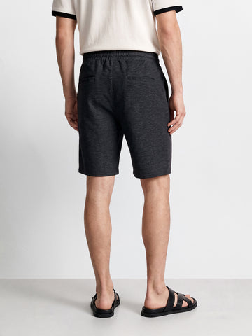 Men's Black Relaxed Fit Solid Casual Shorts