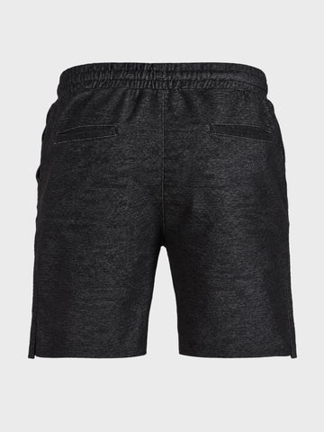 Men's Black Relaxed Fit Solid Casual Shorts