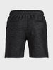 Men's Black Relaxed Fit Solid Casual Shorts