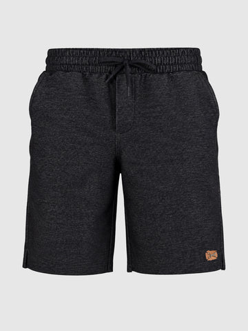 Men's Black Relaxed Fit Solid Casual Shorts