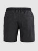 Men's Black Relaxed Fit Solid Casual Shorts
