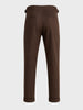 Men's Khaki Slim Fit Solid Casual Trousers