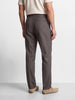 Men's Grey Slim Fit Solid Resort Wear Trouser