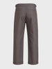 Men's Grey Slim Fit Solid Resort Wear Trouser