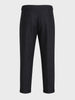 Men's Black Slim Fit Solid Resort Wear Trousers